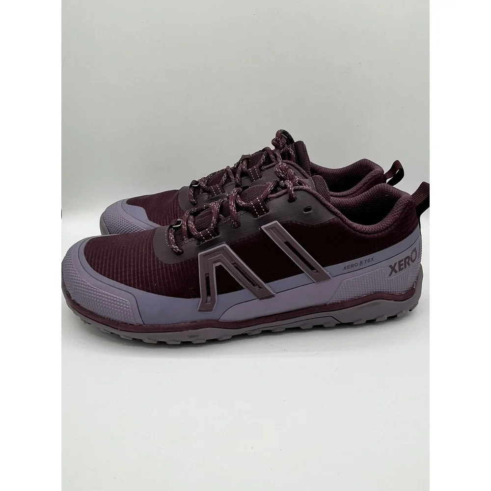 Xero Shoes Scrambler Trail Low WP Women Sz 9.5 Hiking Sneakers Fig Purple